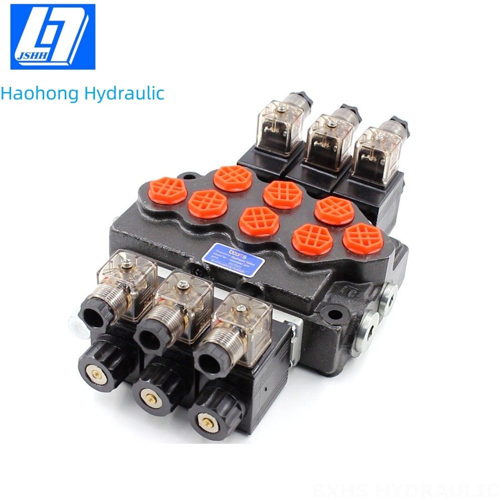 SD5 3 Spool Solenoid Monoblock Directional Valve