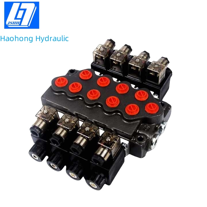 SD5 4 Spool Solenoid Monoblock Directional Valve
