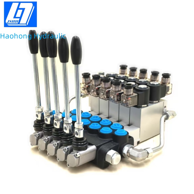 P40 5 Spool Manual and Electro-hydraulic Hydraulic Directional Control Valve(手动、电液控）