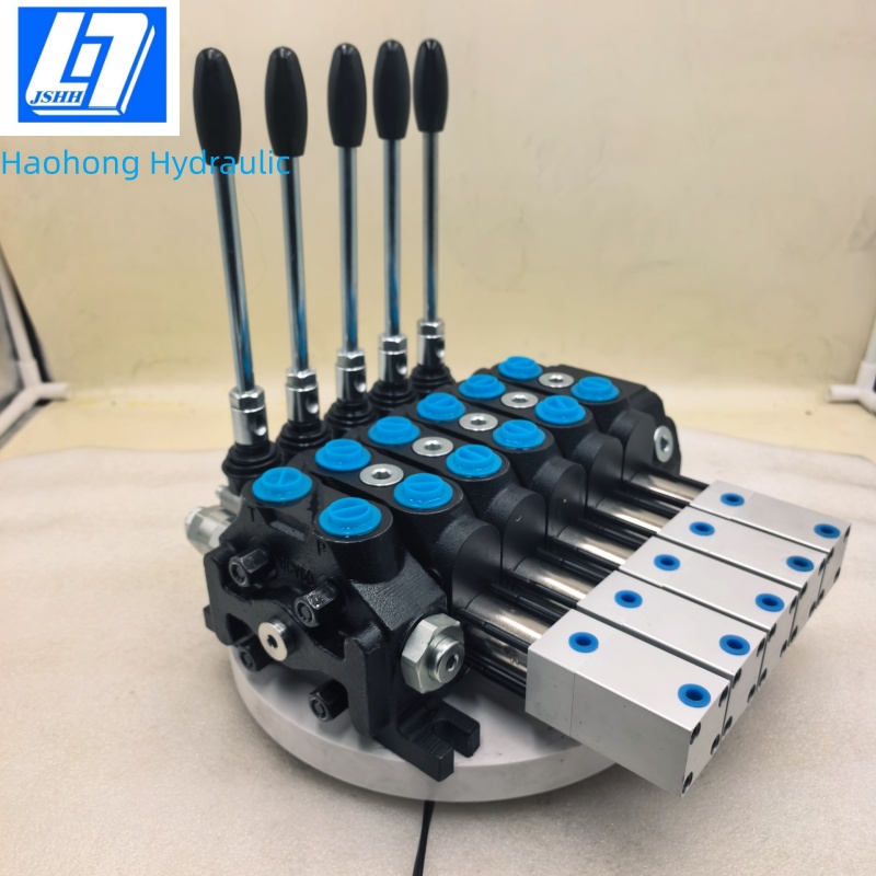 DCV60-5 Spools Manual &Penumatic(五联手动、气控）