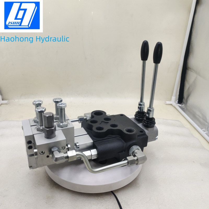 P80 2 Spools Manual and Electro-hydraulic Hydraulic Directional Control Valve(手动、电液控）